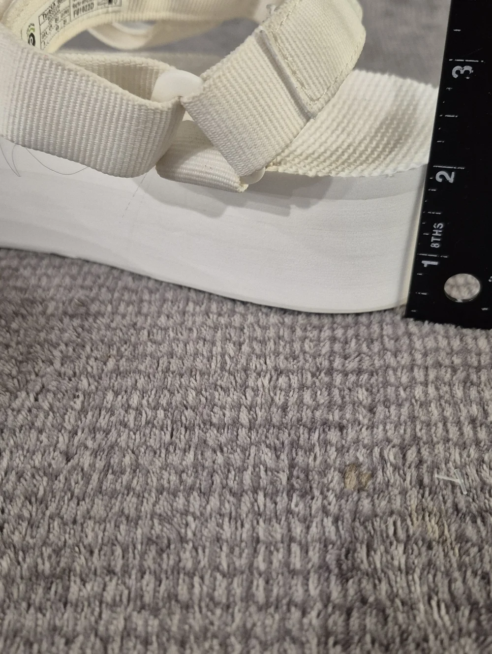 Teva Women Flatform Universal Platform Y2K Inspired Sandal Size 9 White Recycled - Picture 8 of 8